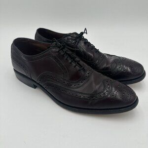 Allen Edmonds McAllister Wingtip Oxford Dress Shoes Oxblood Burgundy‎ Men 9 C